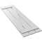 Ekena Millwork True Fit PVC, Three Board Spaced Board-n-Batten Shutters w/Z-Bar, Unfinished , 17 1/8W x 36H, PR TFP102SB17X036UN - alternate 13